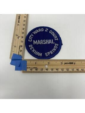 Denham Springs Louisiana City Ward 2 Court Marshal Police Patch Collectible